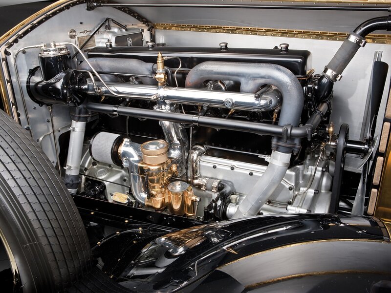 Classic Car Engine — Black, Mechanical, Photograph, Tire, Exhaust