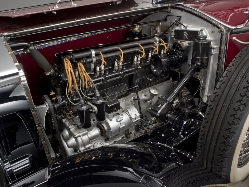 Classic Car Engine — Black, Mechanical, Photograph, Wires, Tire