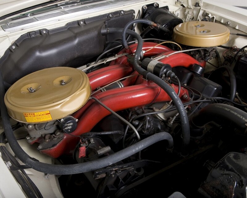 Classic Car Engine — Red, Mechanical
