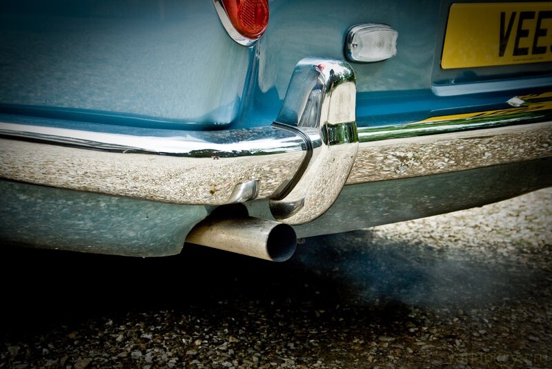 classic car exhaust detail
