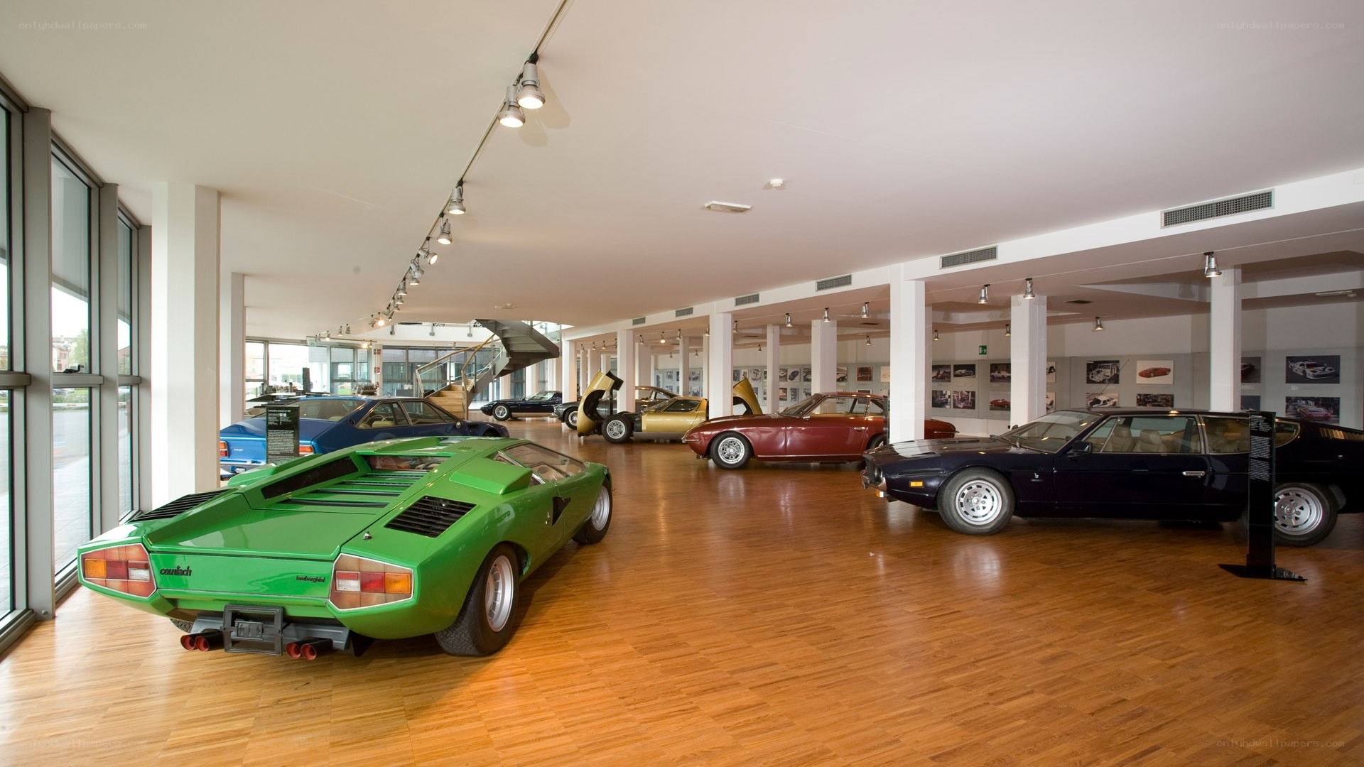 Classic car exhibition hall