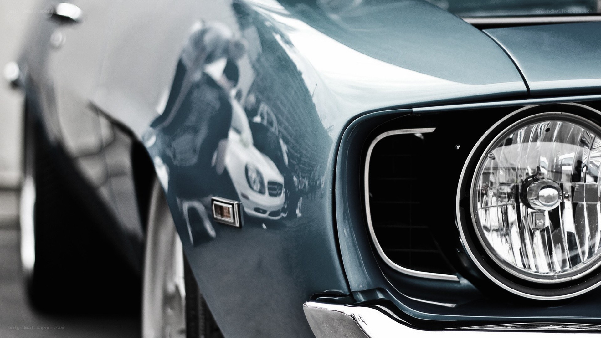 classic car front detail