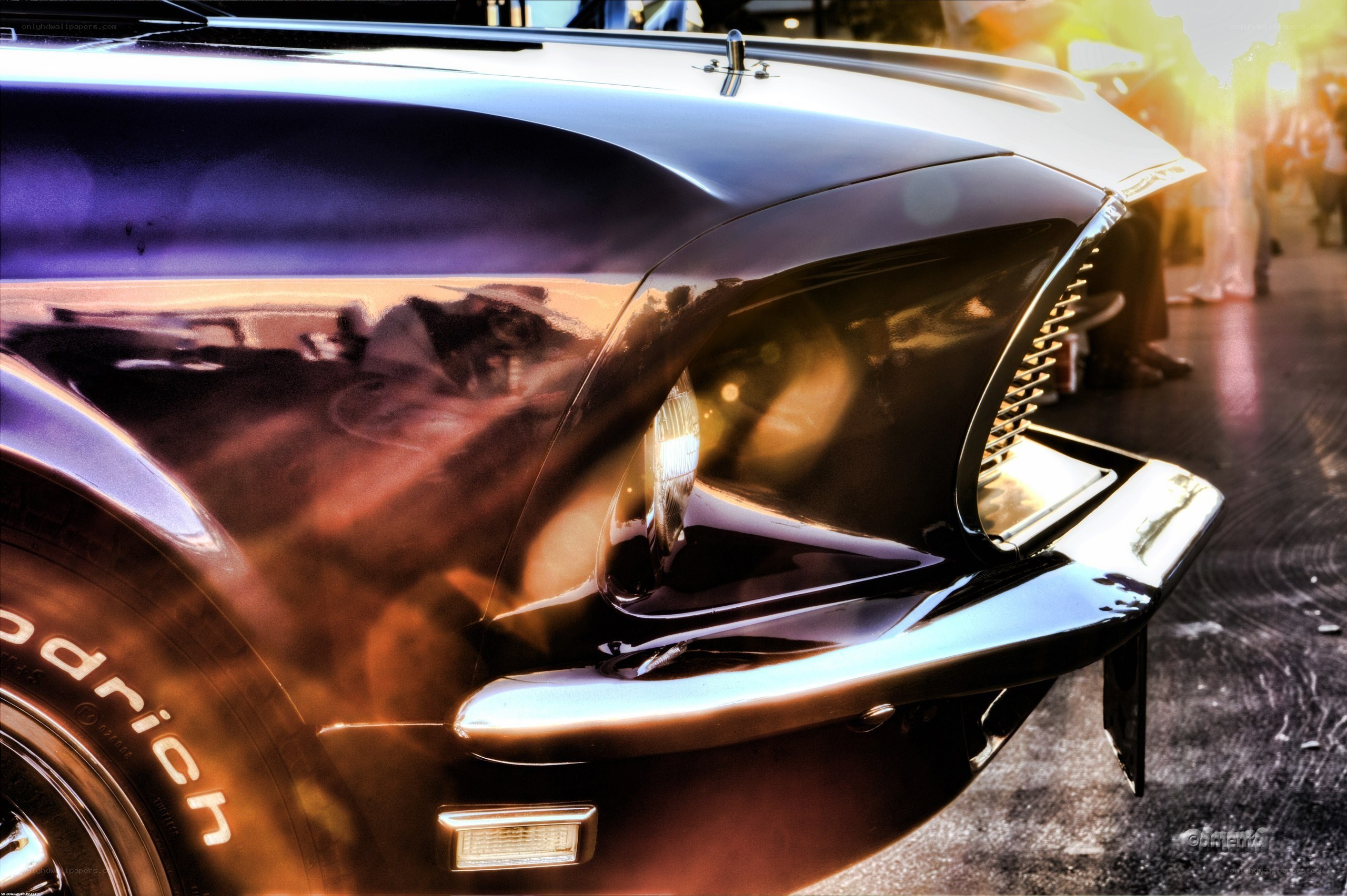 classic car front detail