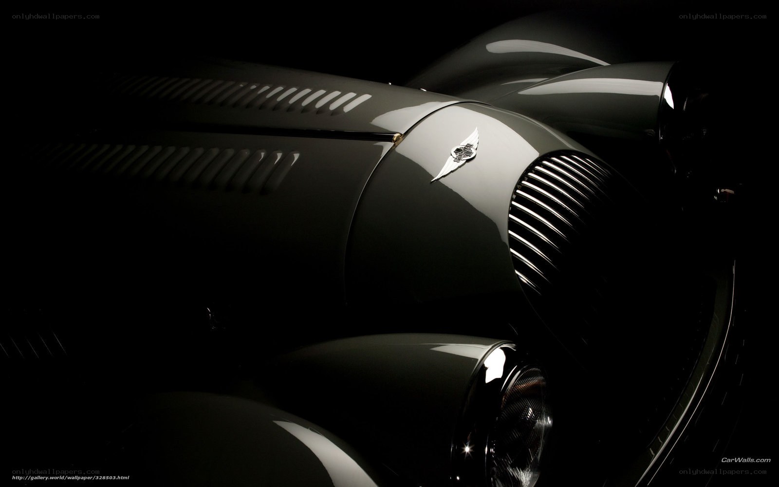 Classic car front detail