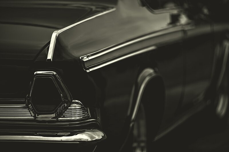 Classic Car Front End — Black