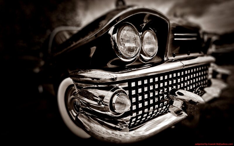 Classic Car Front Grille — Black