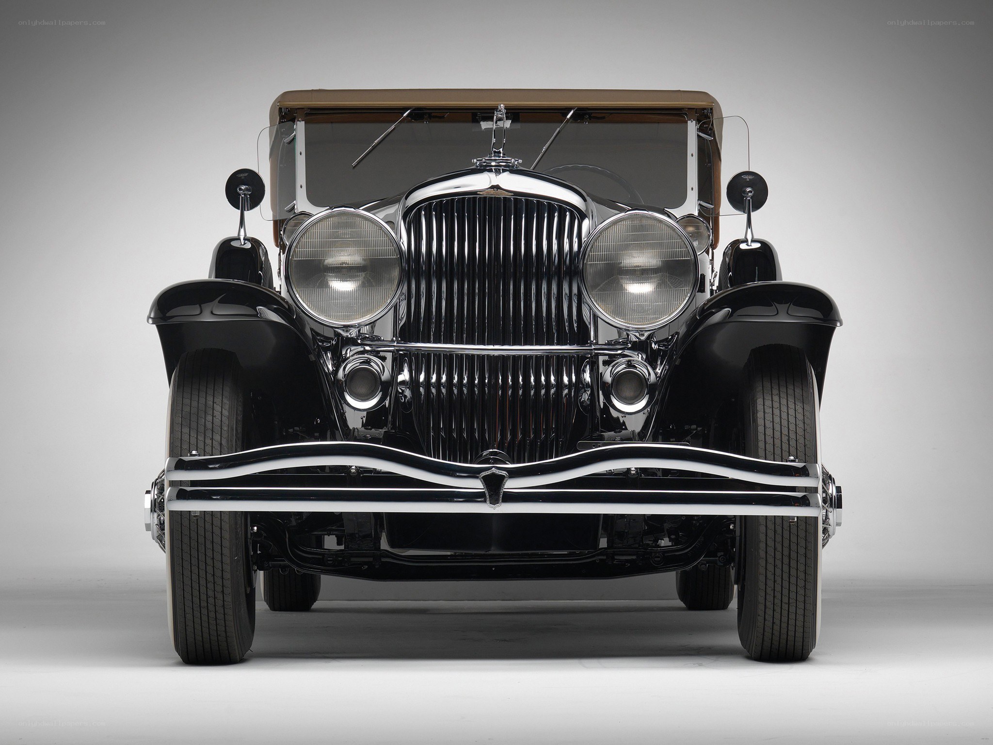 Classic car front view