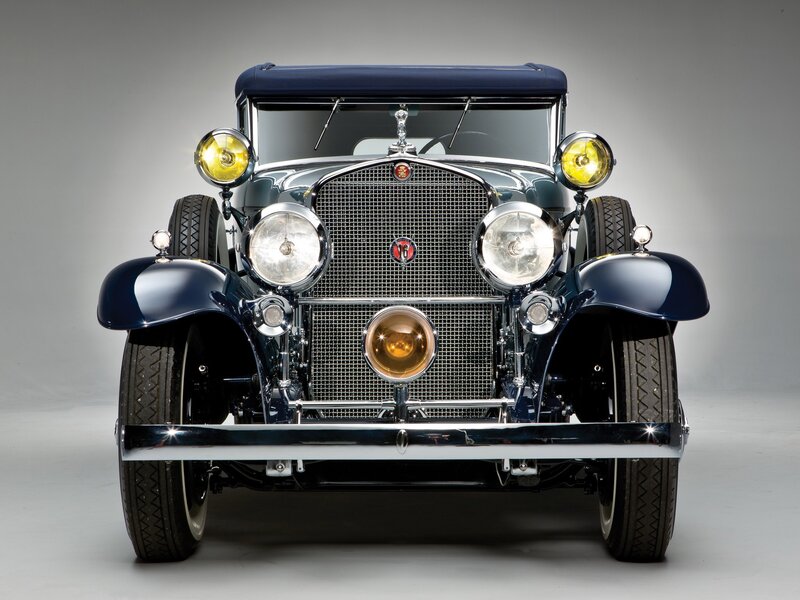Classic car front view