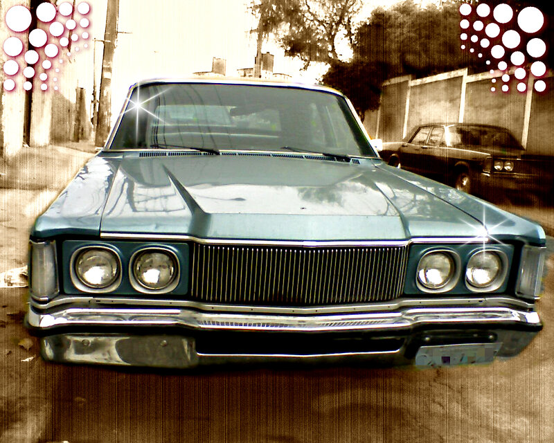Classic car front view