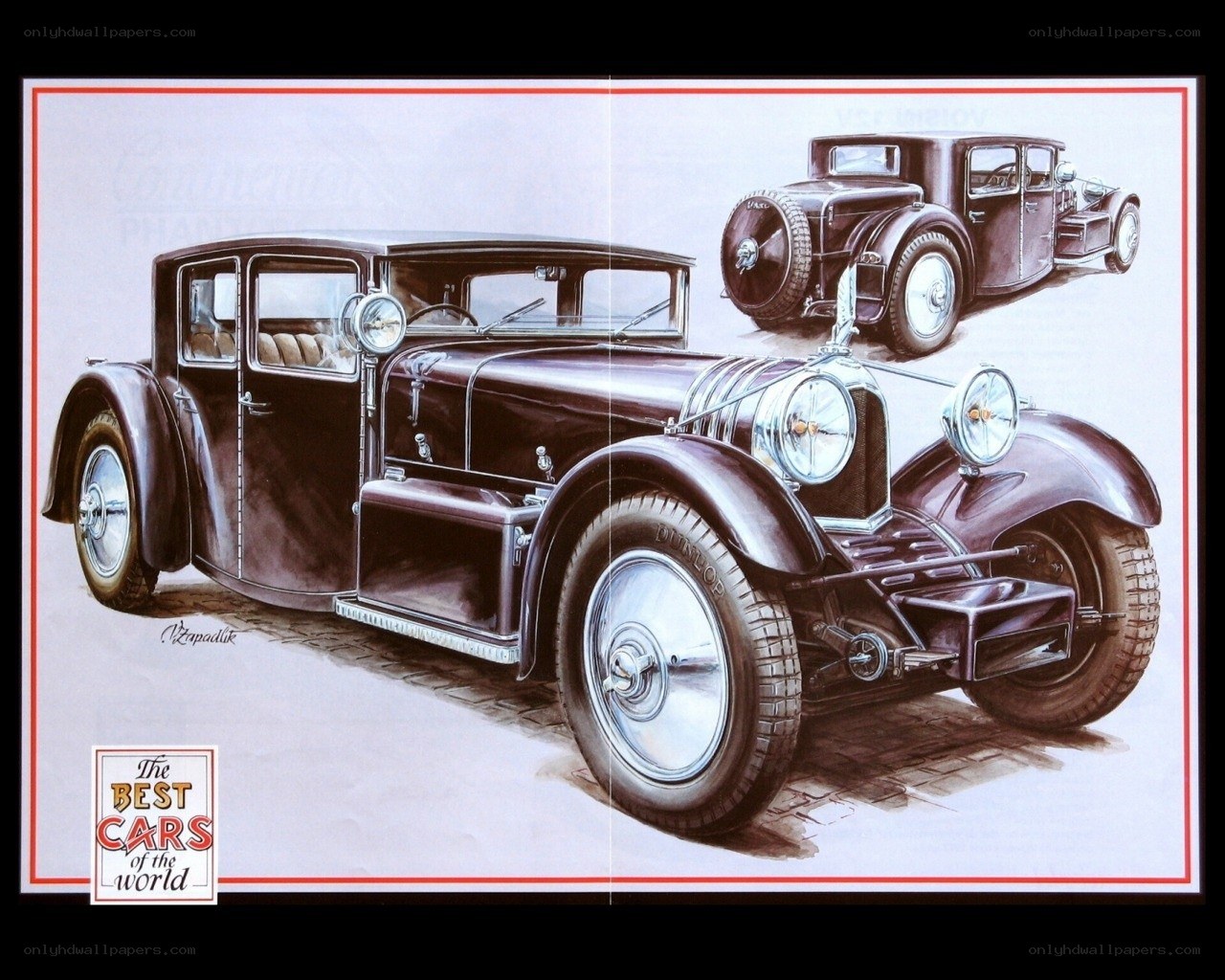 Classic car illustration