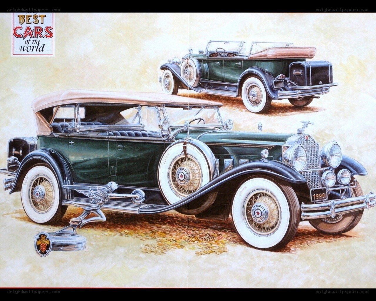 Classic car illustration
