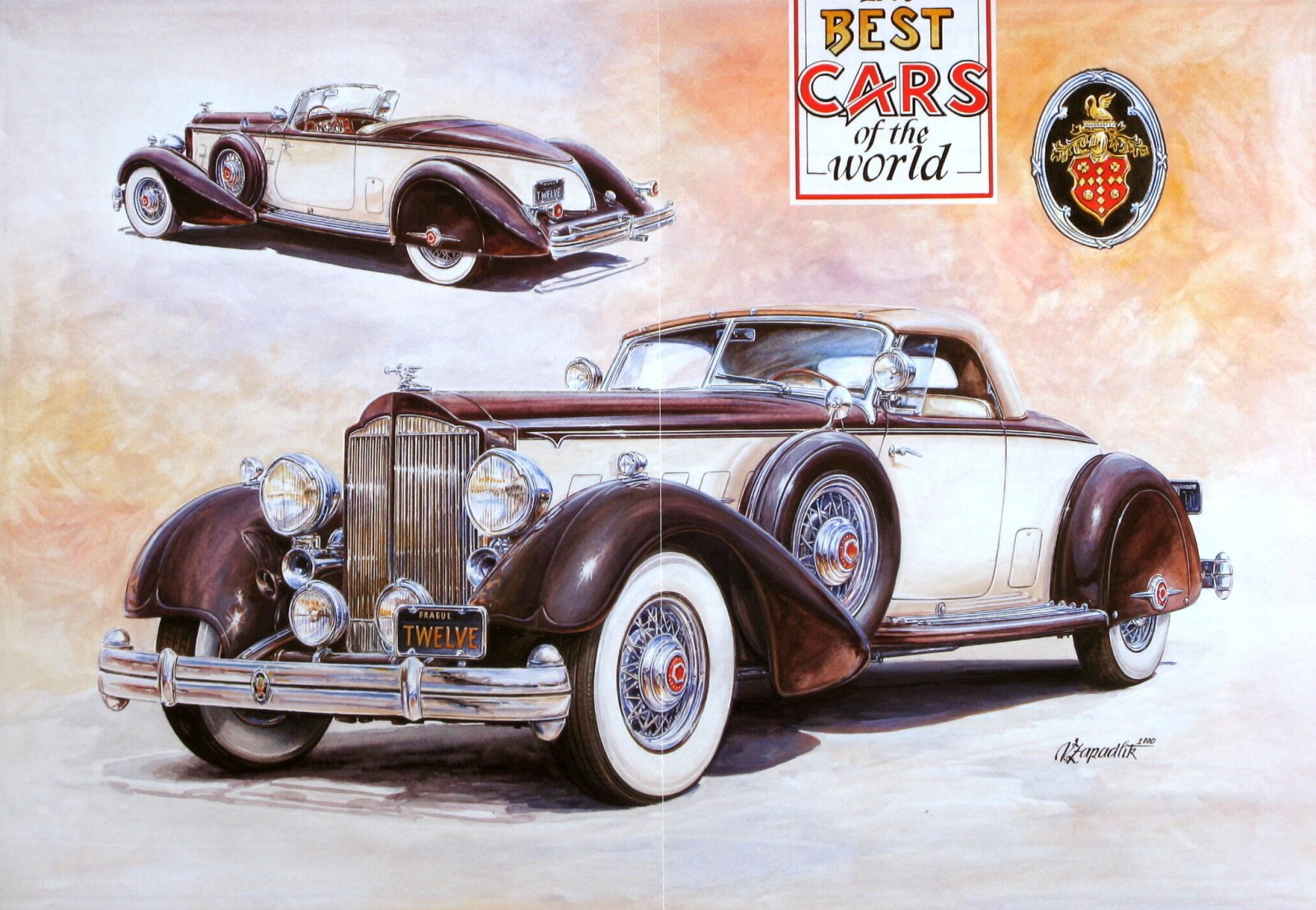 Classic car illustration