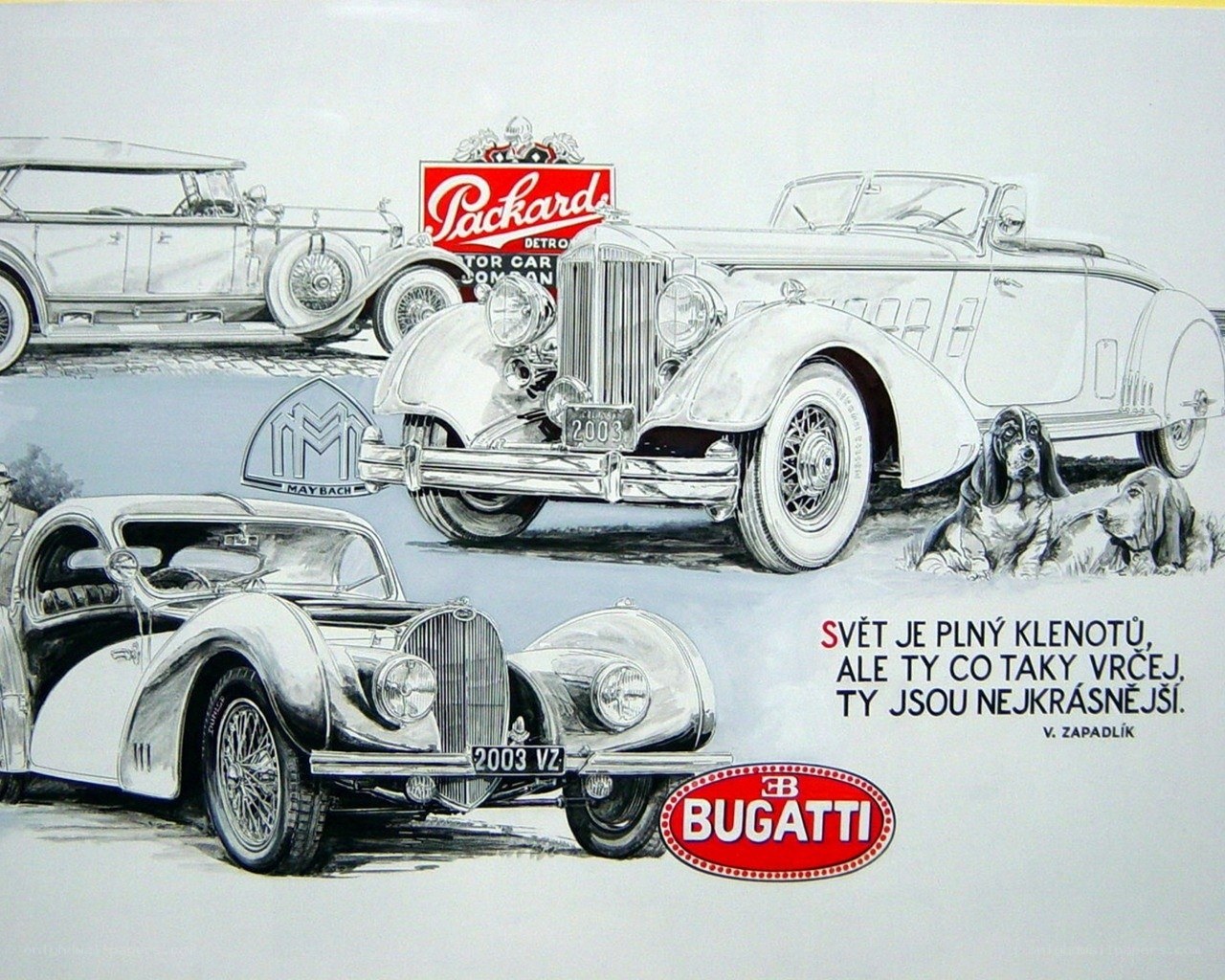 Classic car illustration