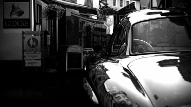 Classic car in a European street