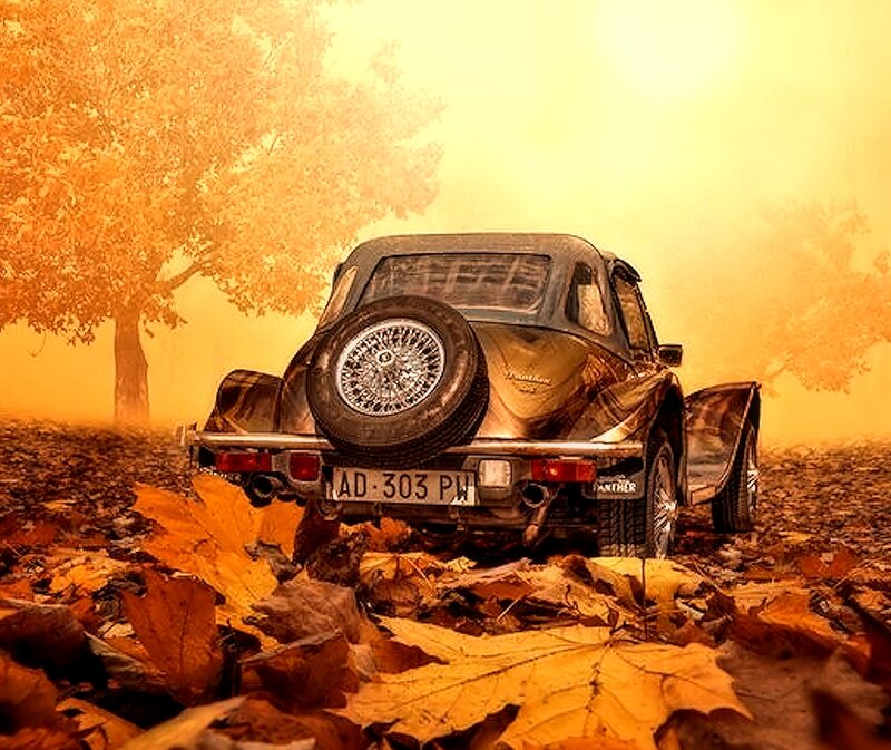 Classic Car in Autumn