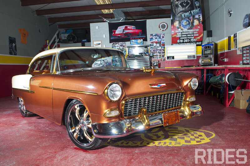 Classic Car in Garage — Brown