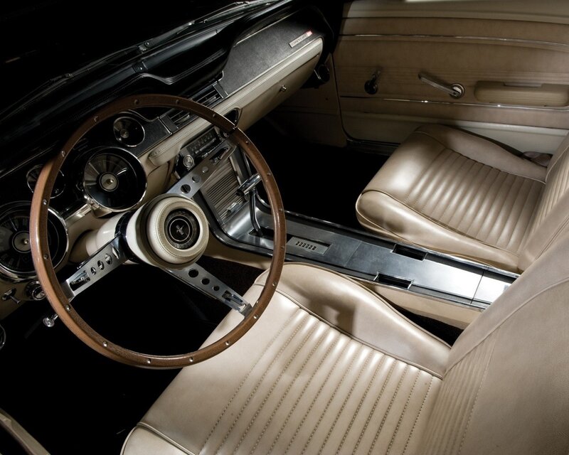 Classic Car Interior — Beige, Dramatic