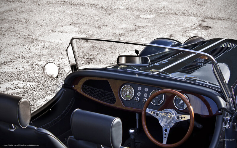 Classic Car Interior — Black, Dramatic