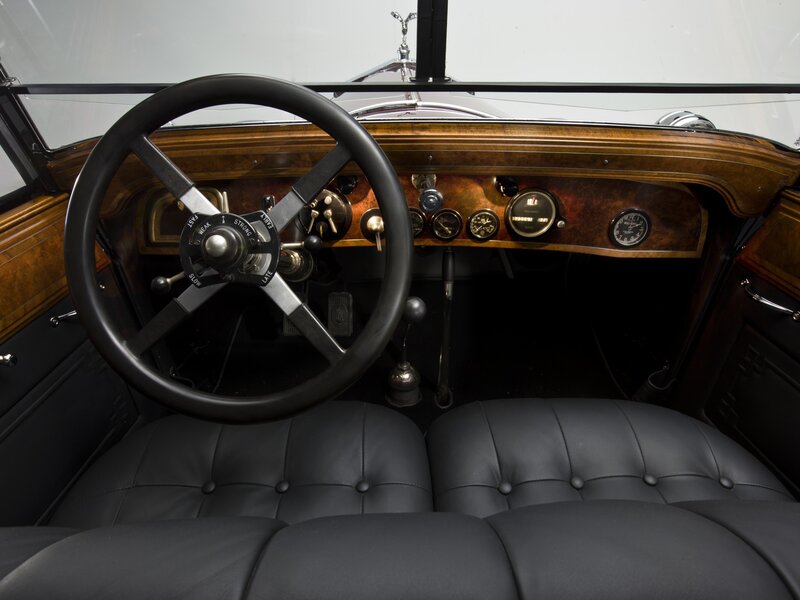 Classic Car Interior — Black, Elegant, Photograph