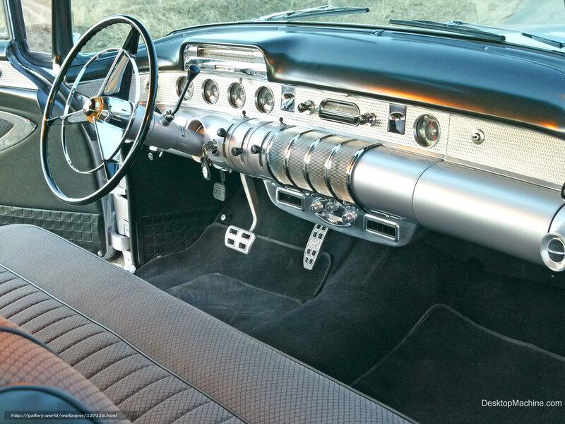 Classic Car Interior — Black, Retro