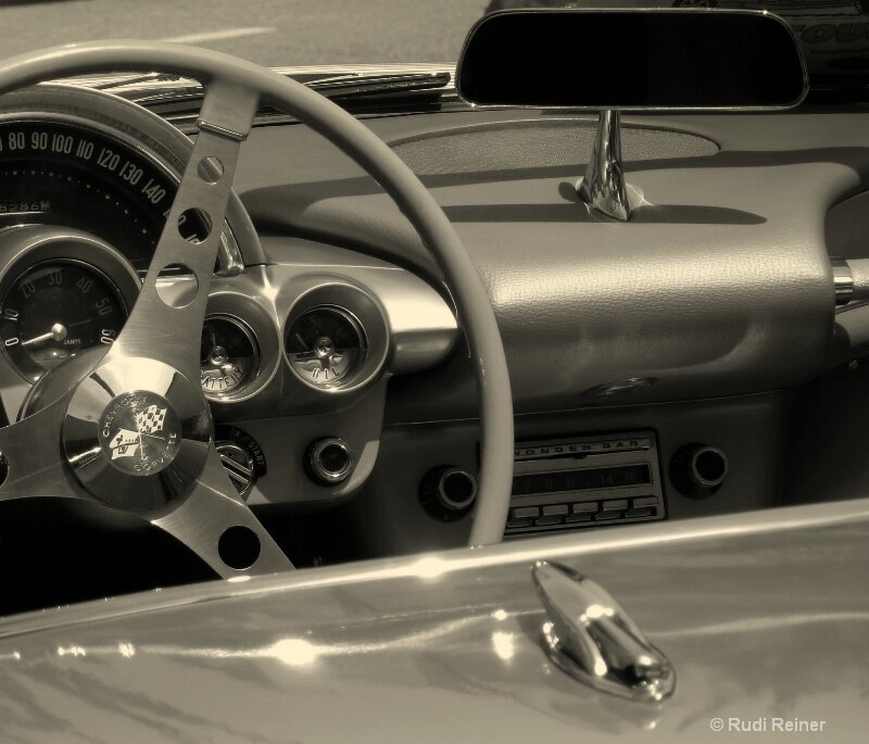 Classic Car Interior — Black