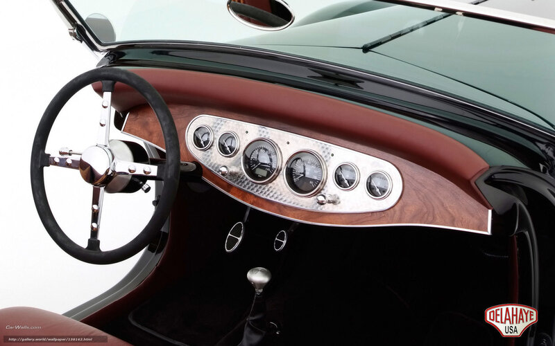 Classic Car Interior — Brown