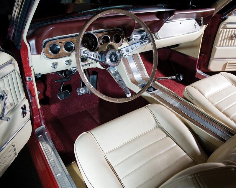 Classic Car Interior — Cream, Retro