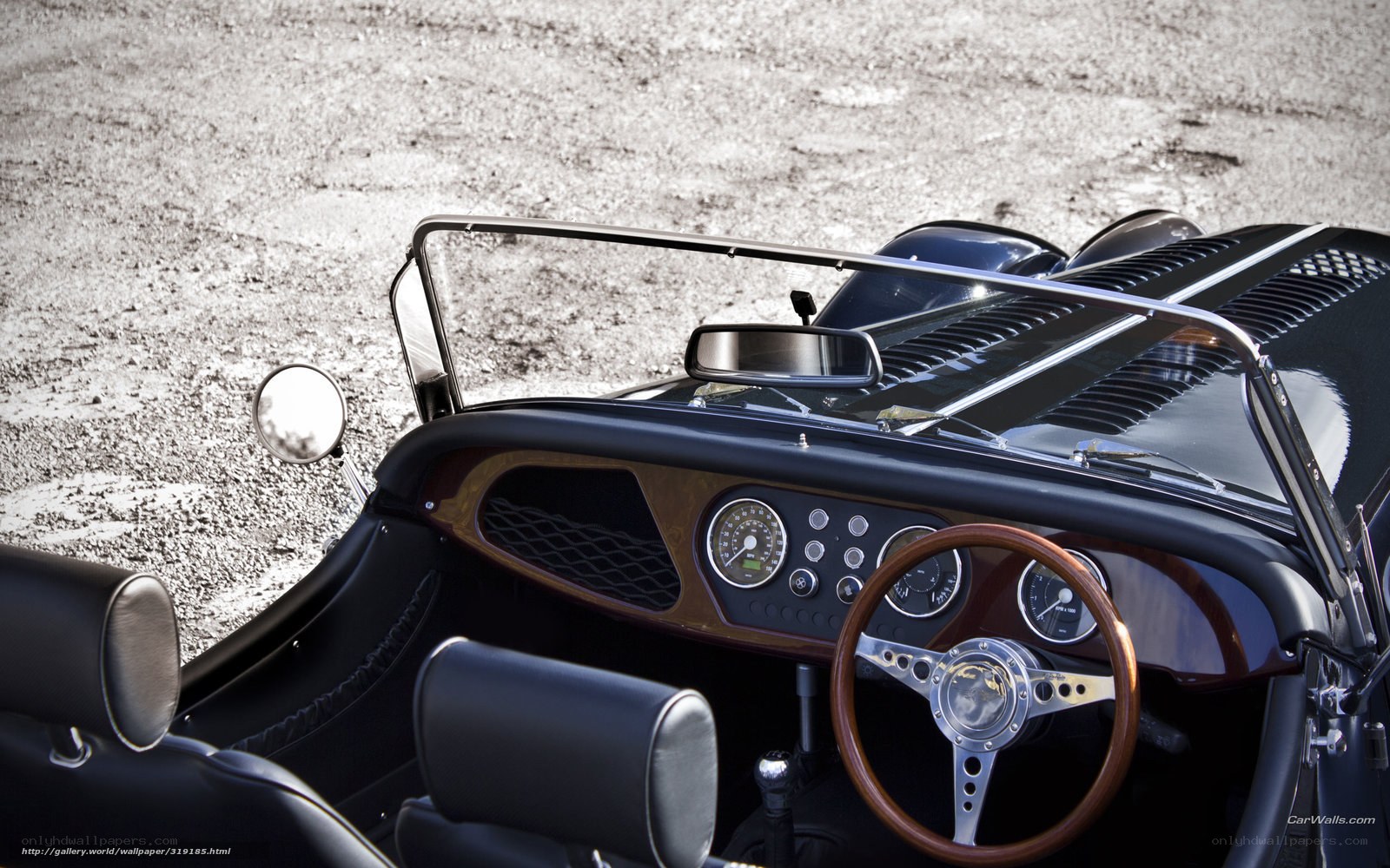 classic car interior dashboard