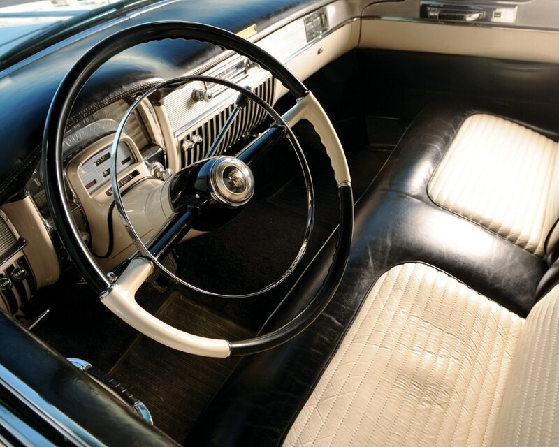 Classic car interior dashboard
