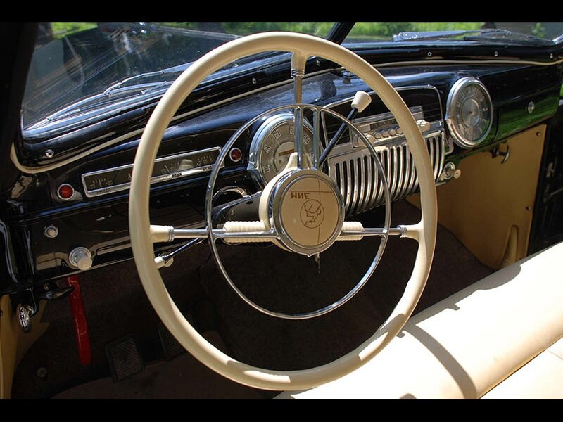 Classic car interior dashboard