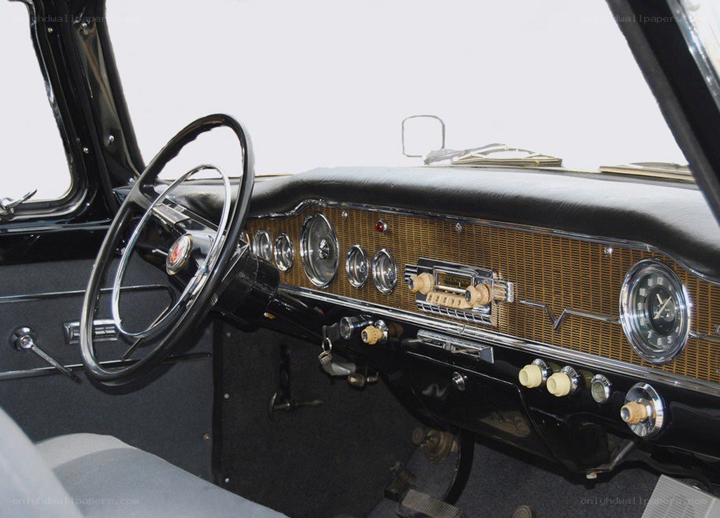 classic car interior dashboard