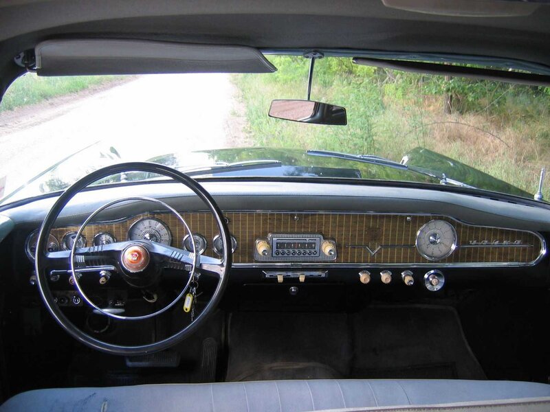 Classic car interior dashboard