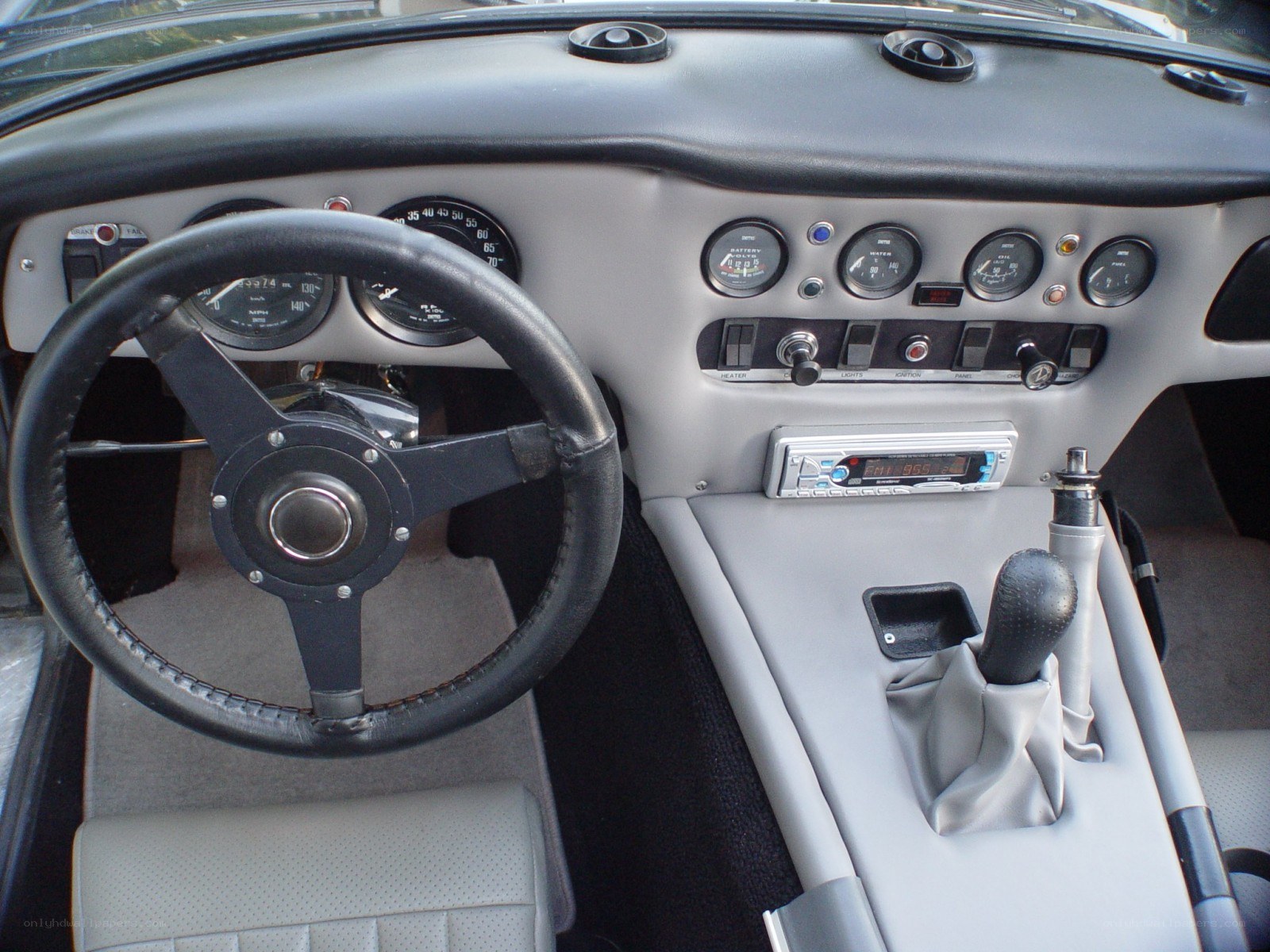 classic car interior dashboard