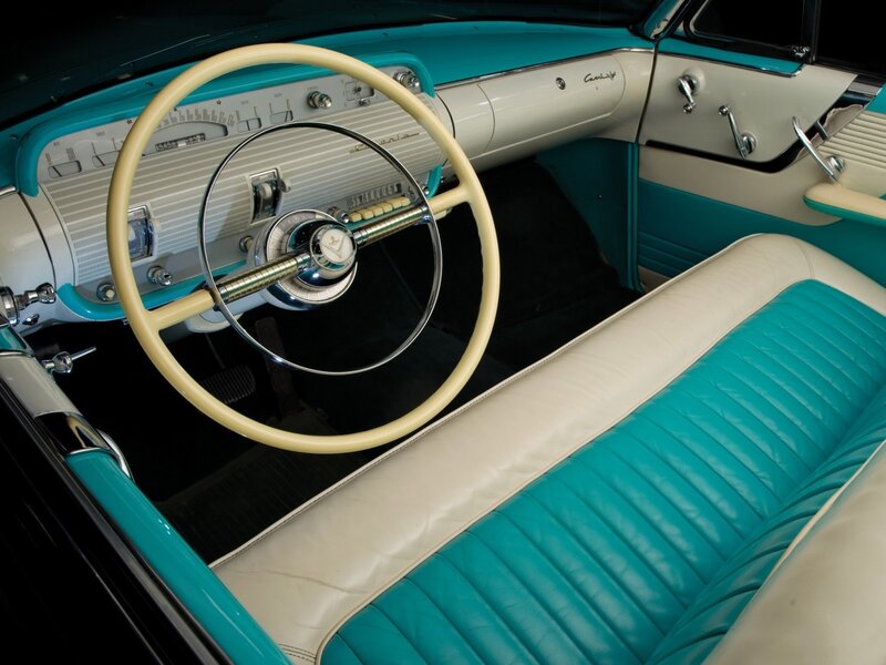 Classic car interior dashboard