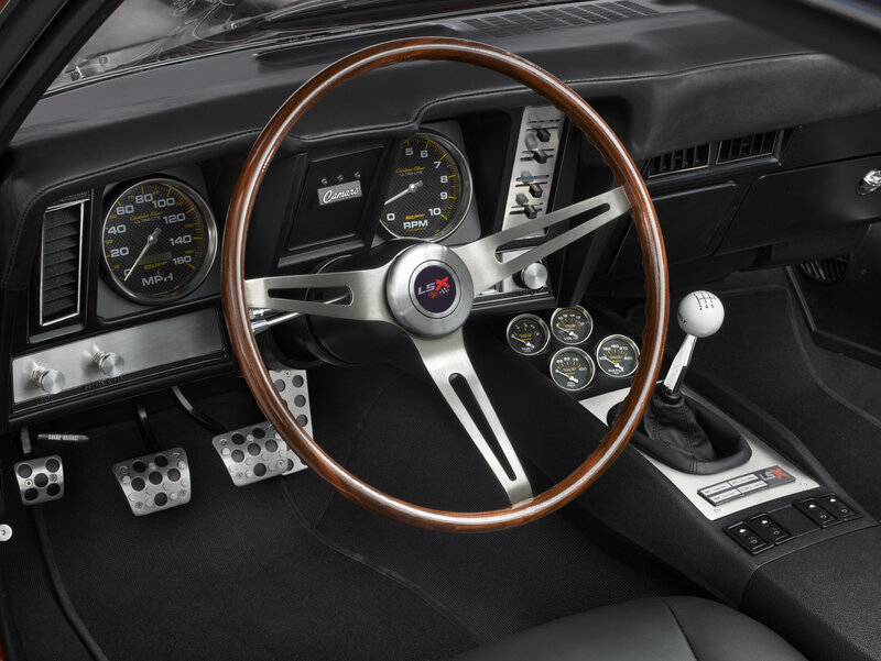 Classic car interior dashboard
