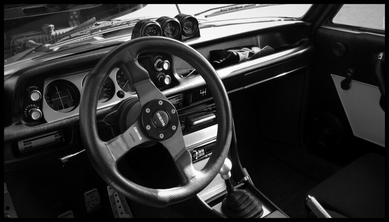 classic car interior dashboard
