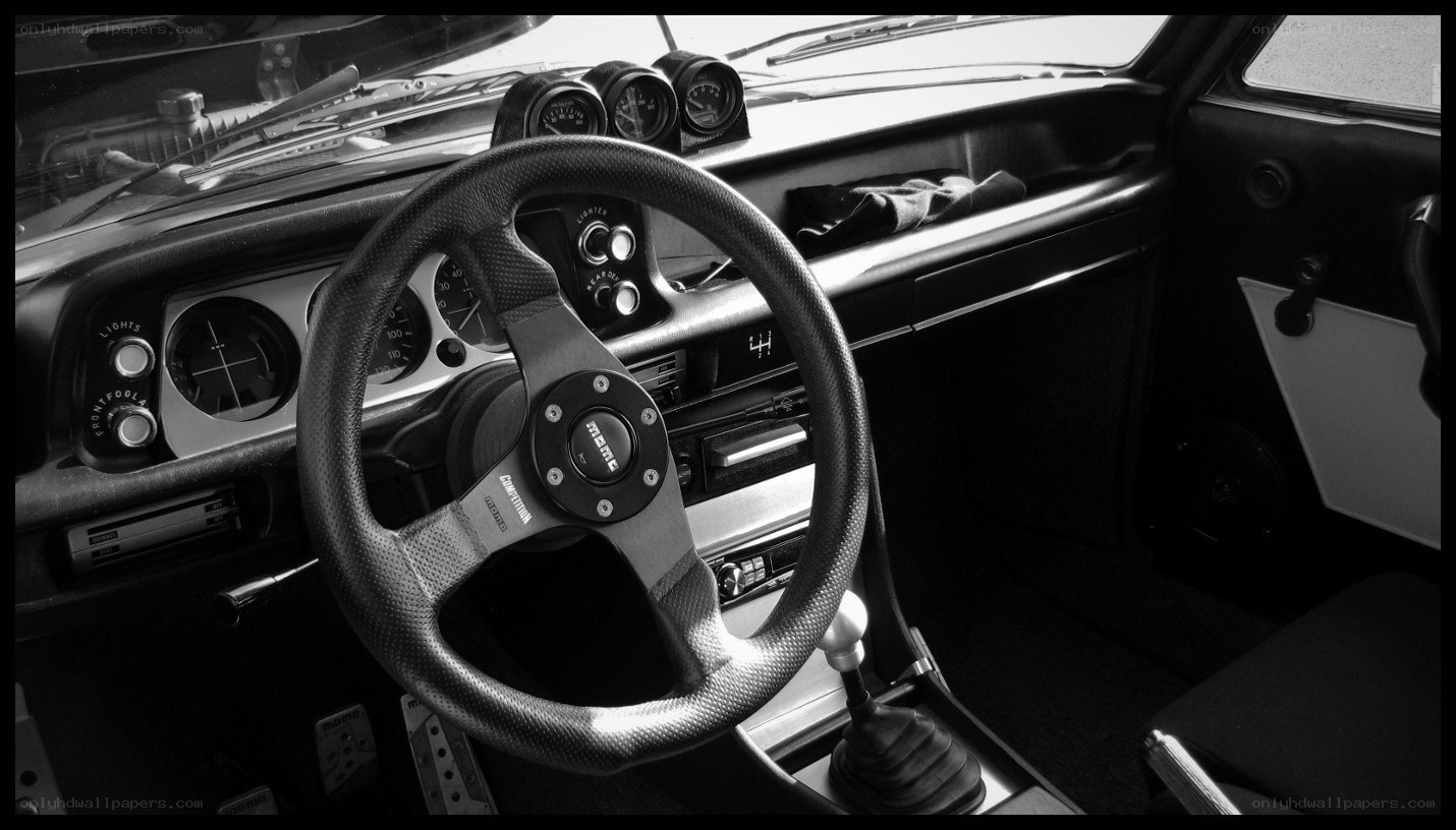 classic car interior dashboard