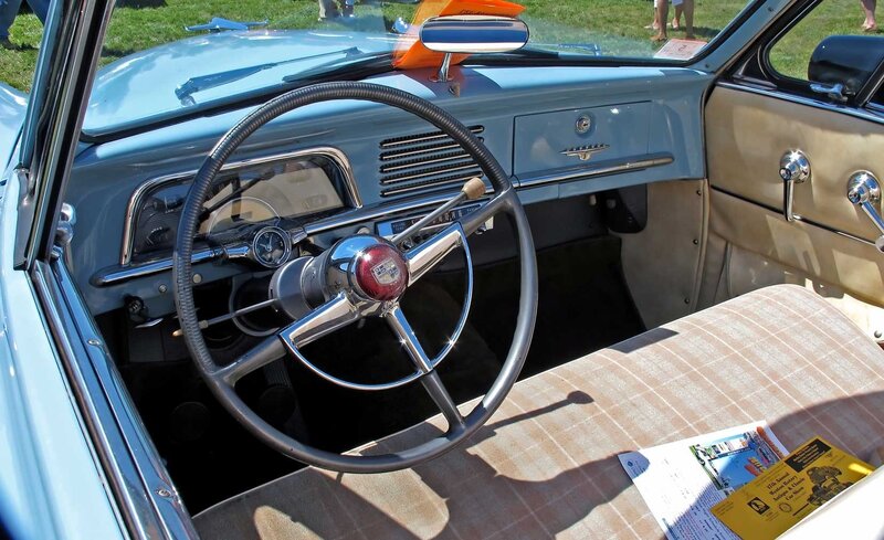 Classic car interior dashboard