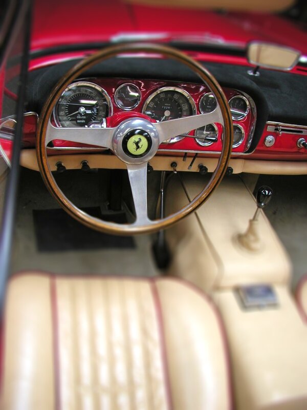classic car interior dashboard