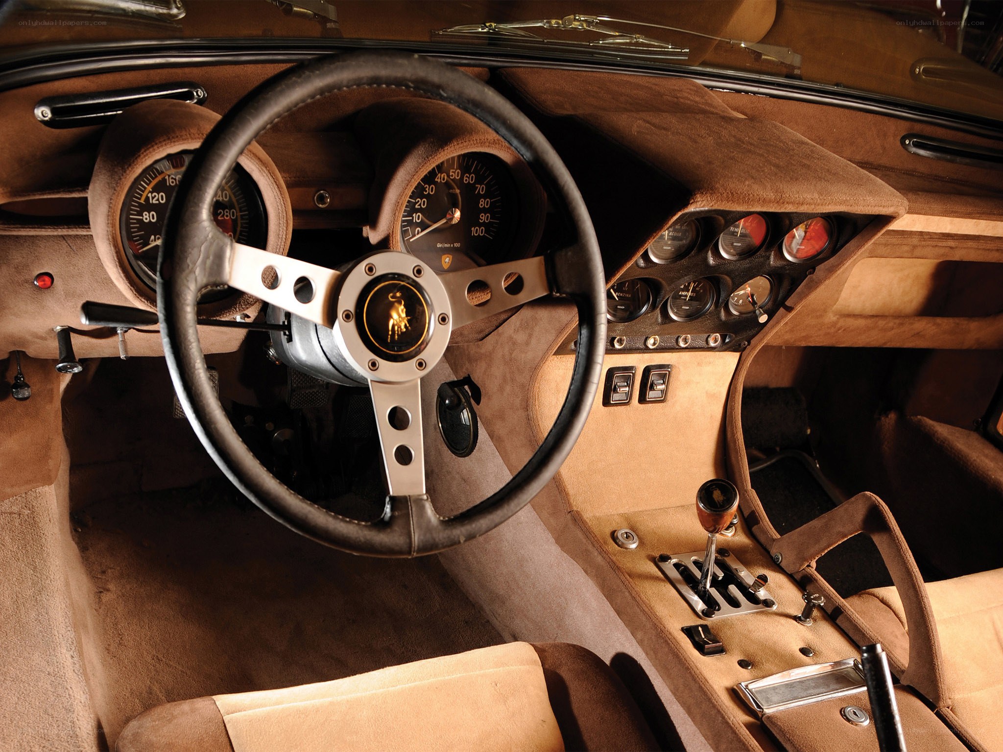 classic car interior dashboard