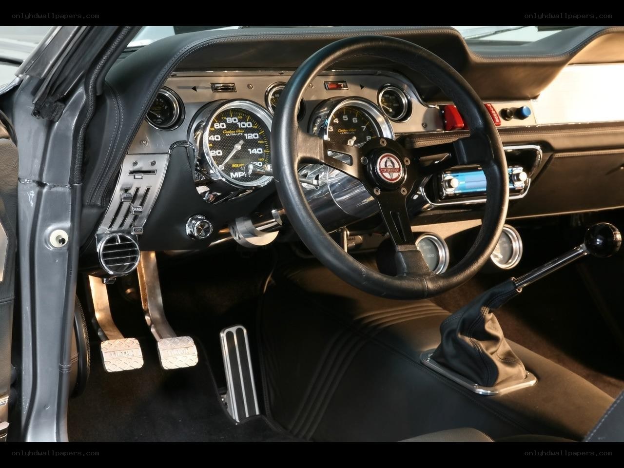 classic car interior dashboard