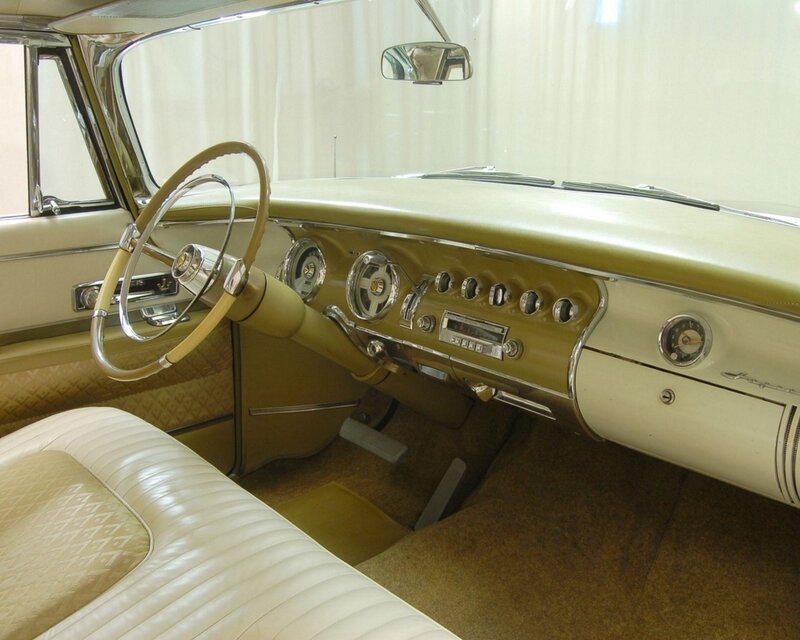 Classic car interior dashboard