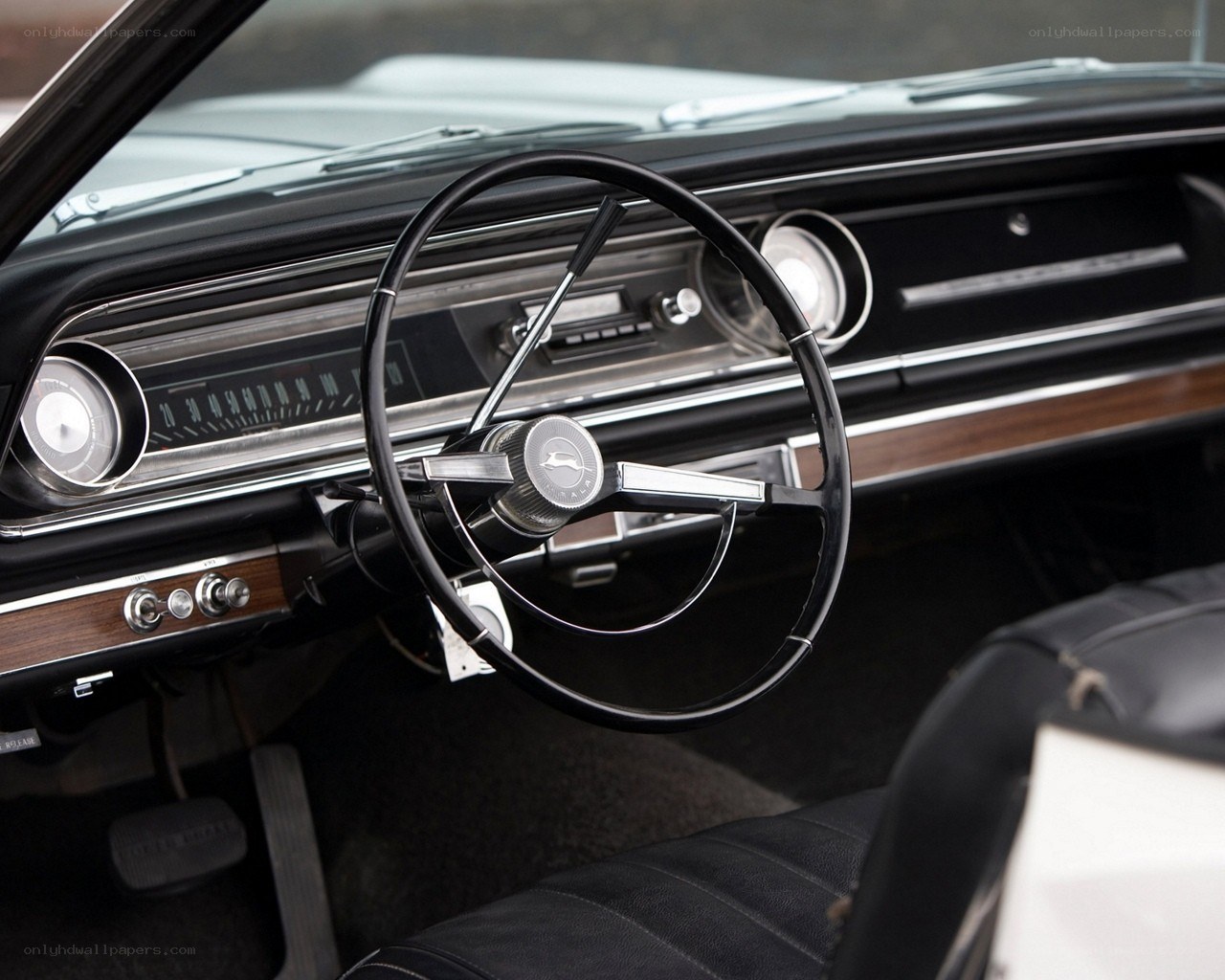classic car interior dashboard