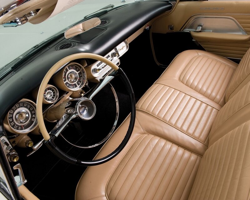 Classic car interior dashboard
