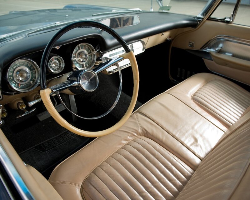 Classic car interior dashboard