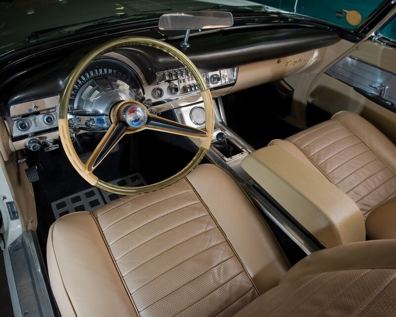 Classic car interior dashboard