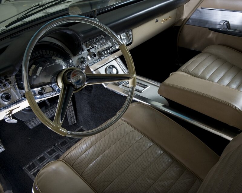 Classic car interior dashboard