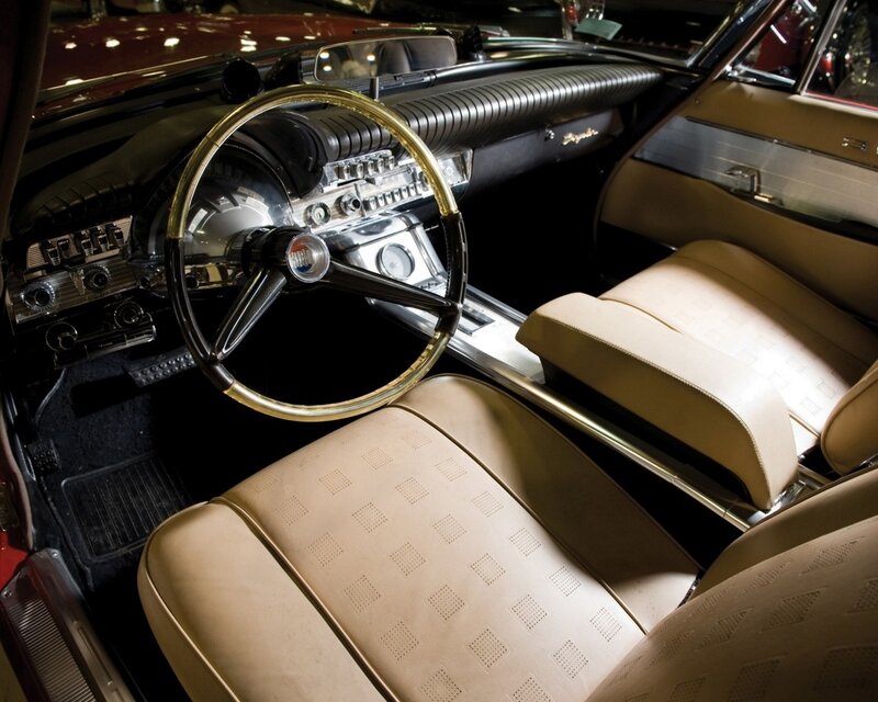 Classic car interior dashboard