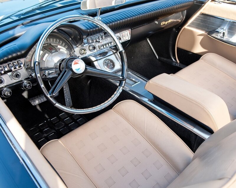 Classic car interior dashboard