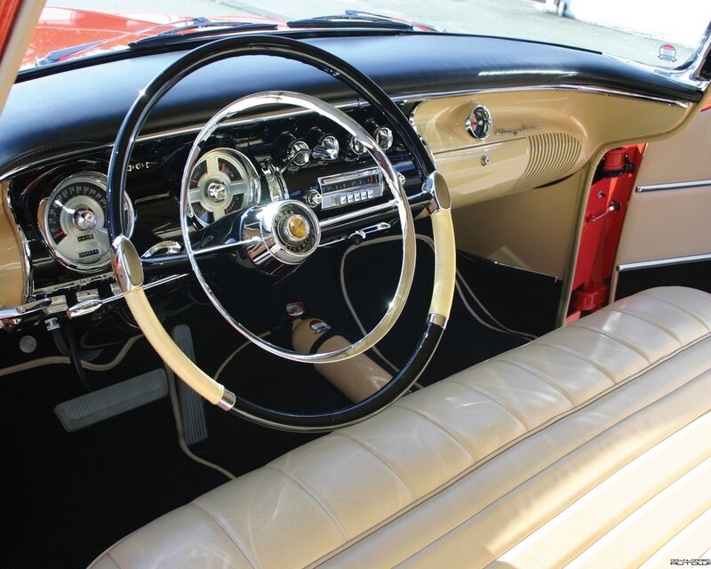 Classic car interior dashboard
